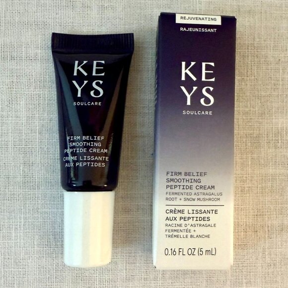 Keys Soulcare Firm Belief Smoothing Peptide Cream Travel Size - Picture 1 of 13